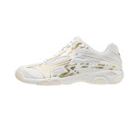 Giày Cầu Lông Mizuno Wave Thunderstorm - Trắng Vàng Chính Hãng