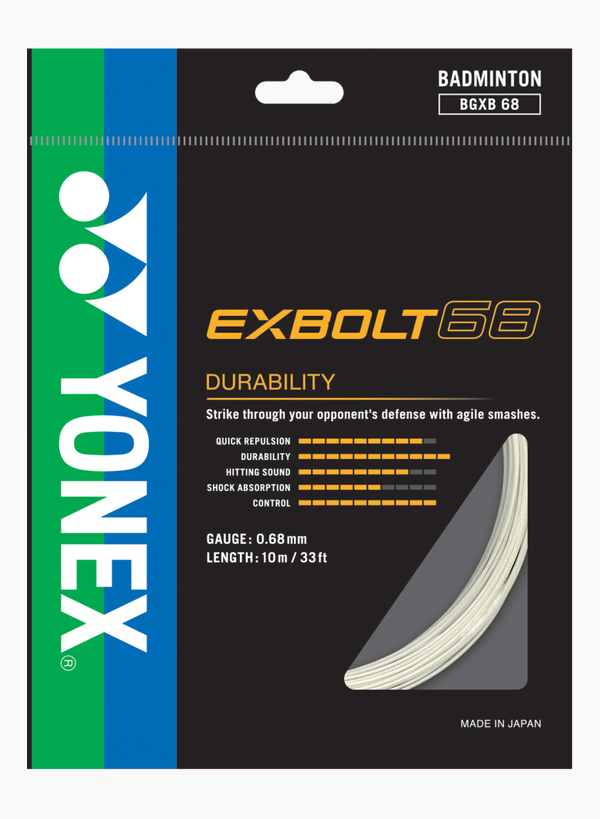 YONEX EXBOLT 68 WHITE