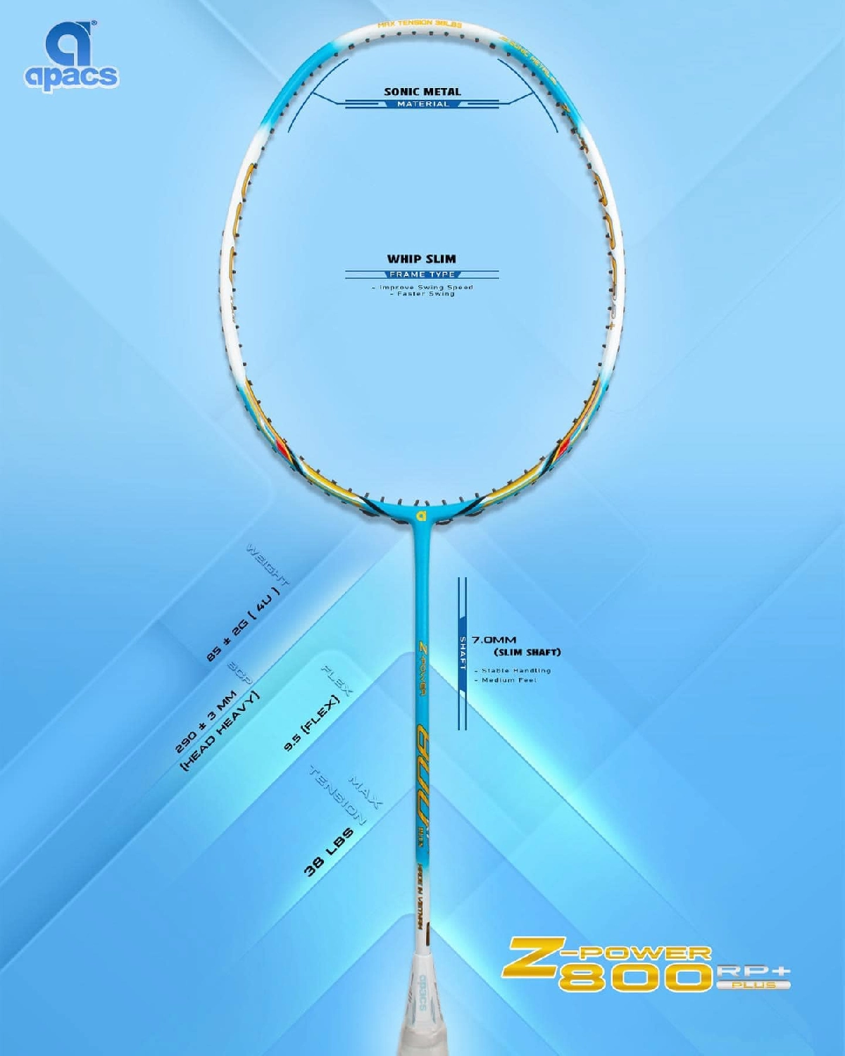 Vợt cầu lông Apacs Z-Power 800 RP+