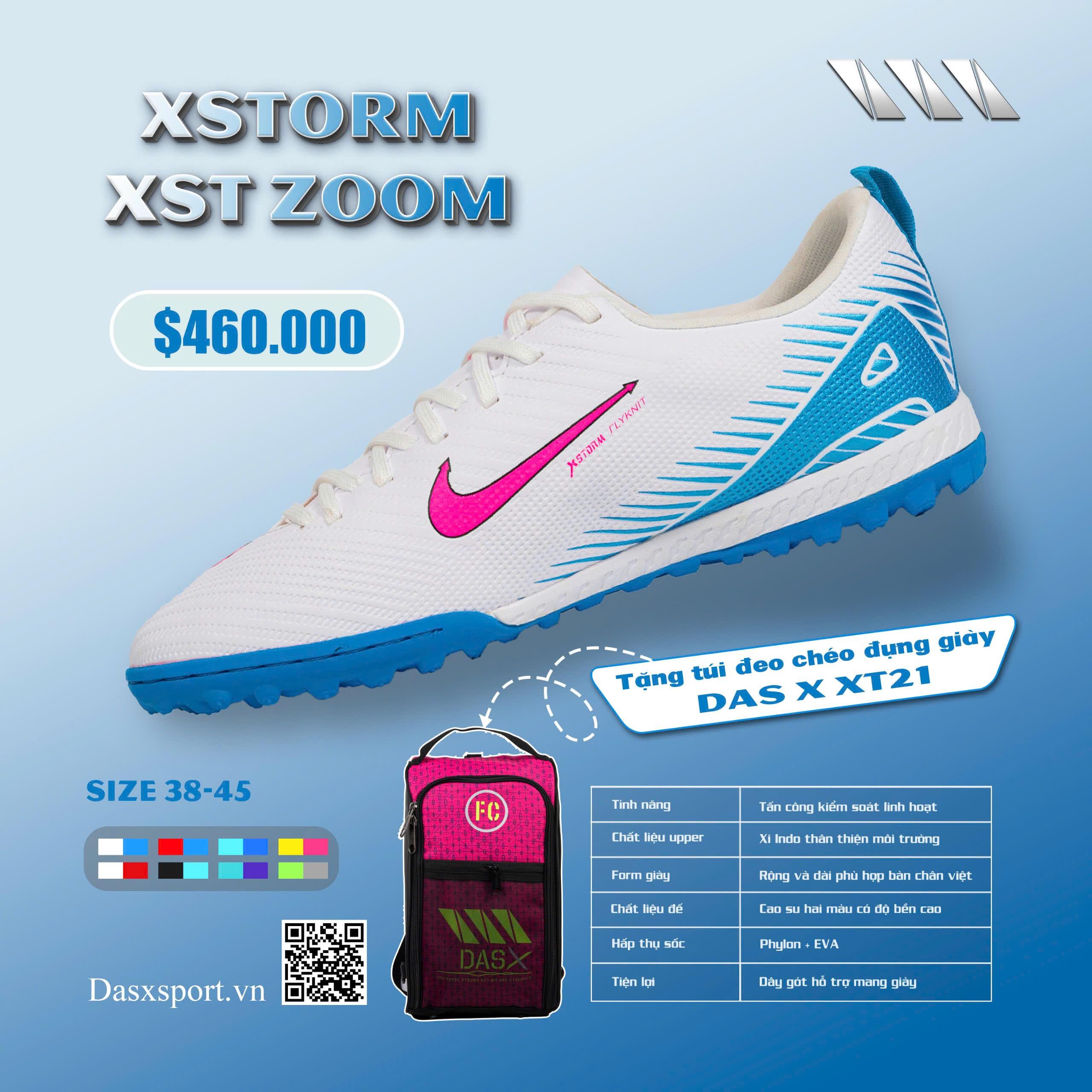 Xstorm XST ZOOM - Trắng xanh